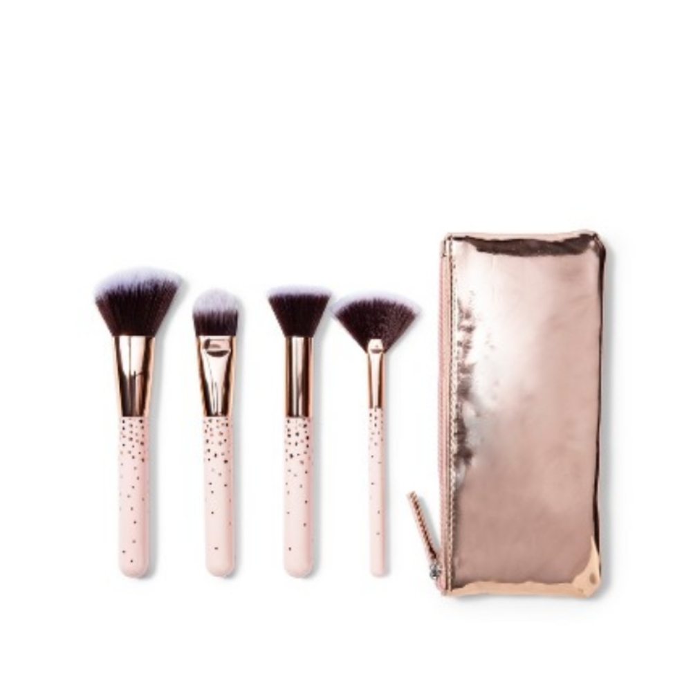 4 Piece Contour Brush Set With Bag